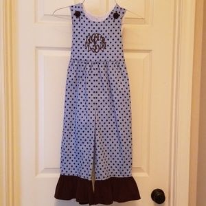 NWT monogrammed romper